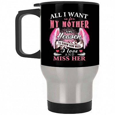 14 oz. Silver Travel Mug