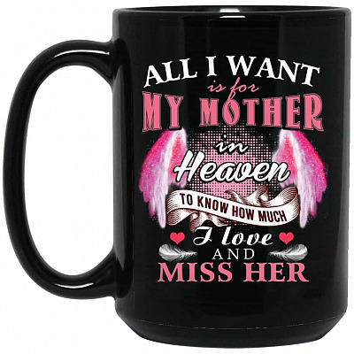 15 oz. Black Mug