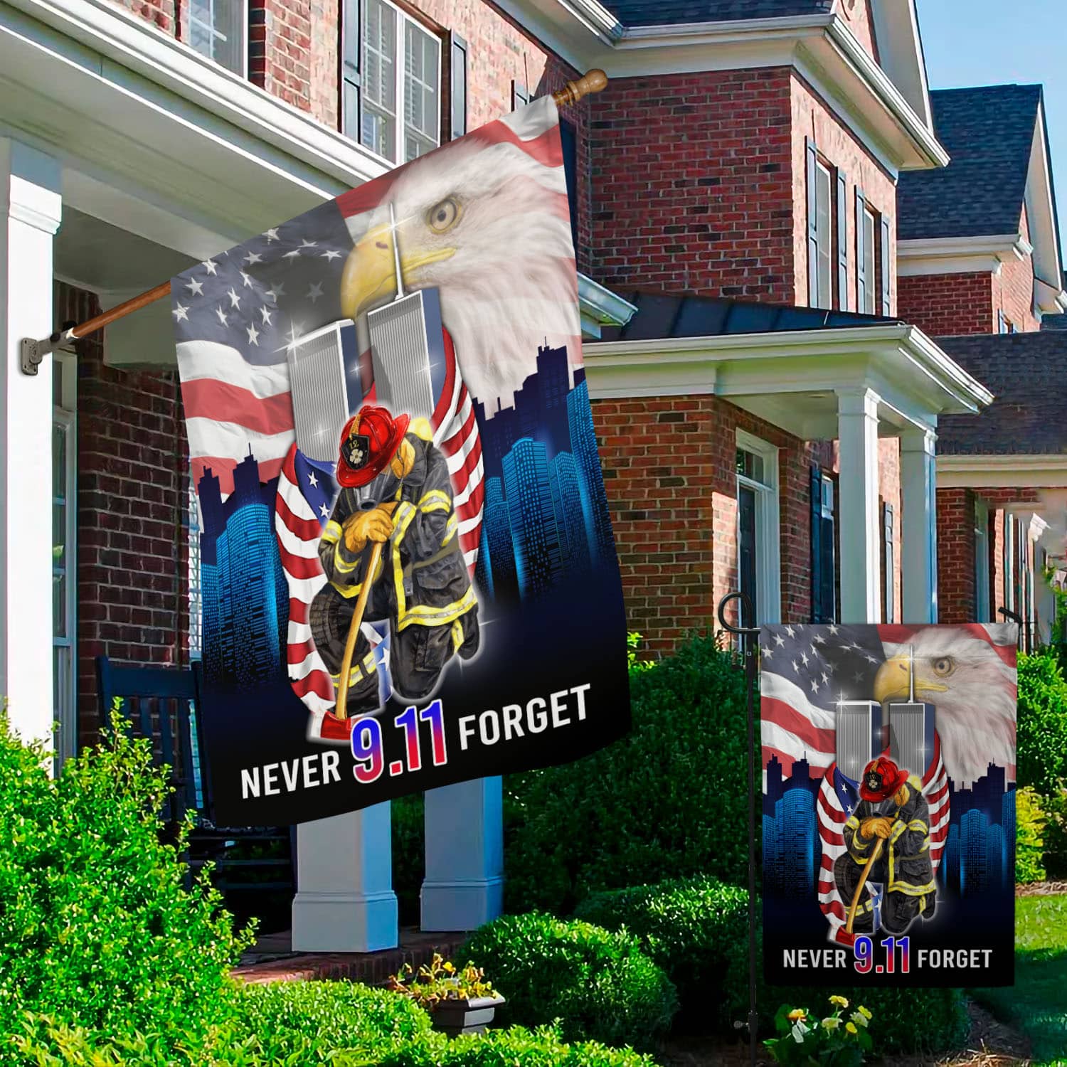 4O. Never Forget 9 11-30x40-side2 Garden & House Mockup 2