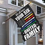 We All Have Your Six United Family Corrections Dispatch Decorative Garden Flag - House Flag - Wall Flag