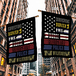 6O. Corrections Dispatch-30x40 side 1 House Flag Mockup 2 Side-1