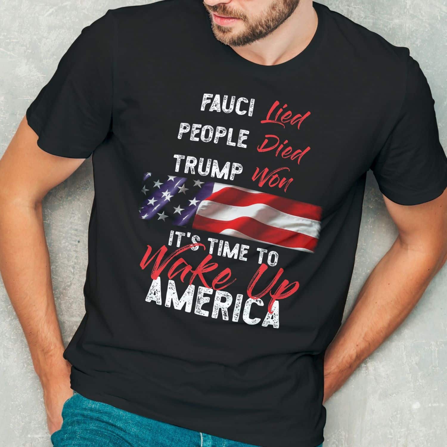 9VT. Fauci Lied People Died (tee) mk2