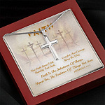 Faith Is The Substance Of Things Hoped For The Evidence Of Thing Not Seen Artisan Crafted Cross Necklace