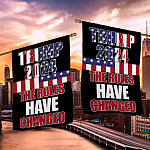 4KNG. Trump 2024 30x40_1 House Flag Mockup 2 Side-2