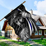 1O. Don't Be Afraid-30x40-side1 House Flag Mockup 5
