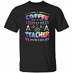 Teacher Coffee T, Black, Unisex T-Shirt