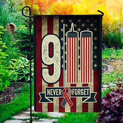 9/11 Never Forget 20th Anniversary House Flag - Memorial Home Garden Flag