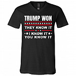 trump t, Black, V-Neck T-Shirt trump t, Black, V-Neck T-Shirt