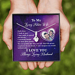 Personalized Saying To My Future Wife The Day Each Time I Look At You Couple Whisper Alluring Beauty Necklace