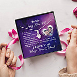 Personalized Saying To My Future Wife The Day Each Time I Look At You Couple Whisper Alluring Beauty Necklace