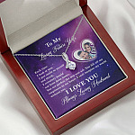 Personalized Saying To My Future Wife The Day Each Time I Look At You Couple Whisper Alluring Beauty Necklace