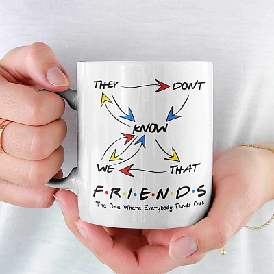Alternative view of They Don't Know That We Know They Know We Know Funny Friend Coffee Mug - Beer Stein - Water Bottle - Color Changing Mug