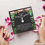 To My Granddaughter I Hugged This Little Pendant I Squeezed It Really Tight Alluring Pendant Necklace