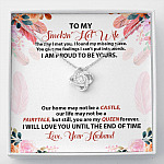 To My Smokin' Hot Wife The Day I Met You I Found My Missing Piece From Husband Love Knot Necklace - Love Knot Necklace