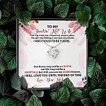 To My Smokin' Hot Wife The Day I Met You I Found My Missing Piece From Husband Love Knot Necklace