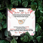 To My Smokin' Hot Wife The Day I Met You I Found My Missing Piece From Husband Interlocking Hearts Pendant Necklace