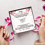 To My Smokin' Hot Wife The Day I Met You I Found My Missing Piece From Husband Interlocking Hearts Pendant Necklace