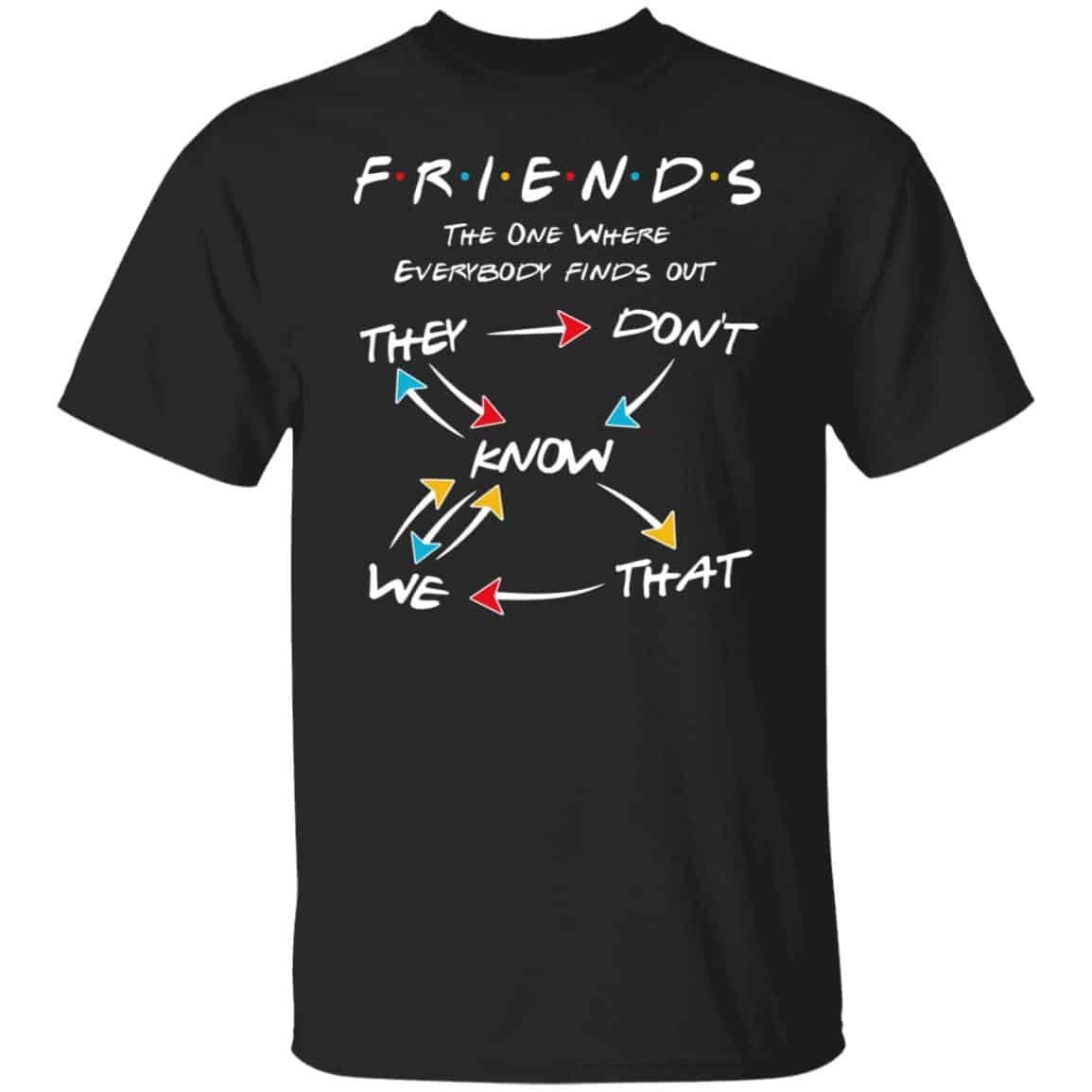 11. They Don’t Know Friends2, Black, Unisex T-Shirt