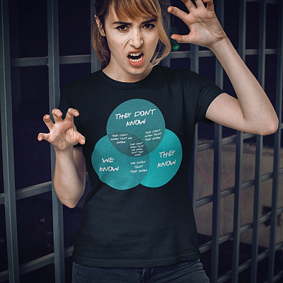 Alternative view of Halloween Friends Shirt - They Dont Know that We Know Funny Horror Movie T-Shirt