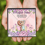 A Perfect Sister I Am Not But So Thankful For The One I've Got Interlocking Hearts Pendant Necklace