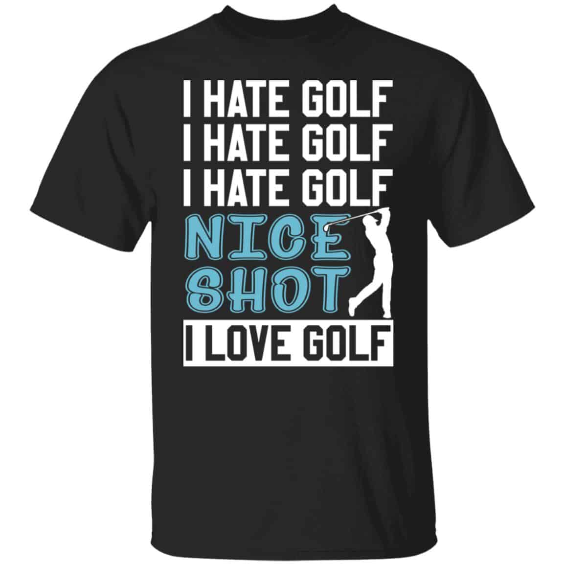 golf t, Black, Unisex T-Shirt