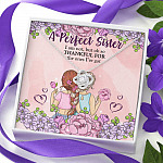 A Perfect Sister I Am Not But So Thankful For The One I've Got Love Knot Necklace - Sisters Gifts From Sister A Perfect Sister I Am Not But So Thankful For The One I've Got Love Knot Necklace - Sisters Gifts From Sister