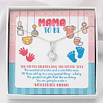 Mama To Be You Are Going To Make A Wonderful Mama Alluring Beauty Necklace - Mother's Day Gift for New Mom - Alluring Beauty Necklace