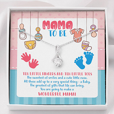 Mama To Be You Are Going To Make A Wonderful Mama Alluring Beauty Necklace - Mother's Day Gift for New Mom - Alluring Beauty Necklace