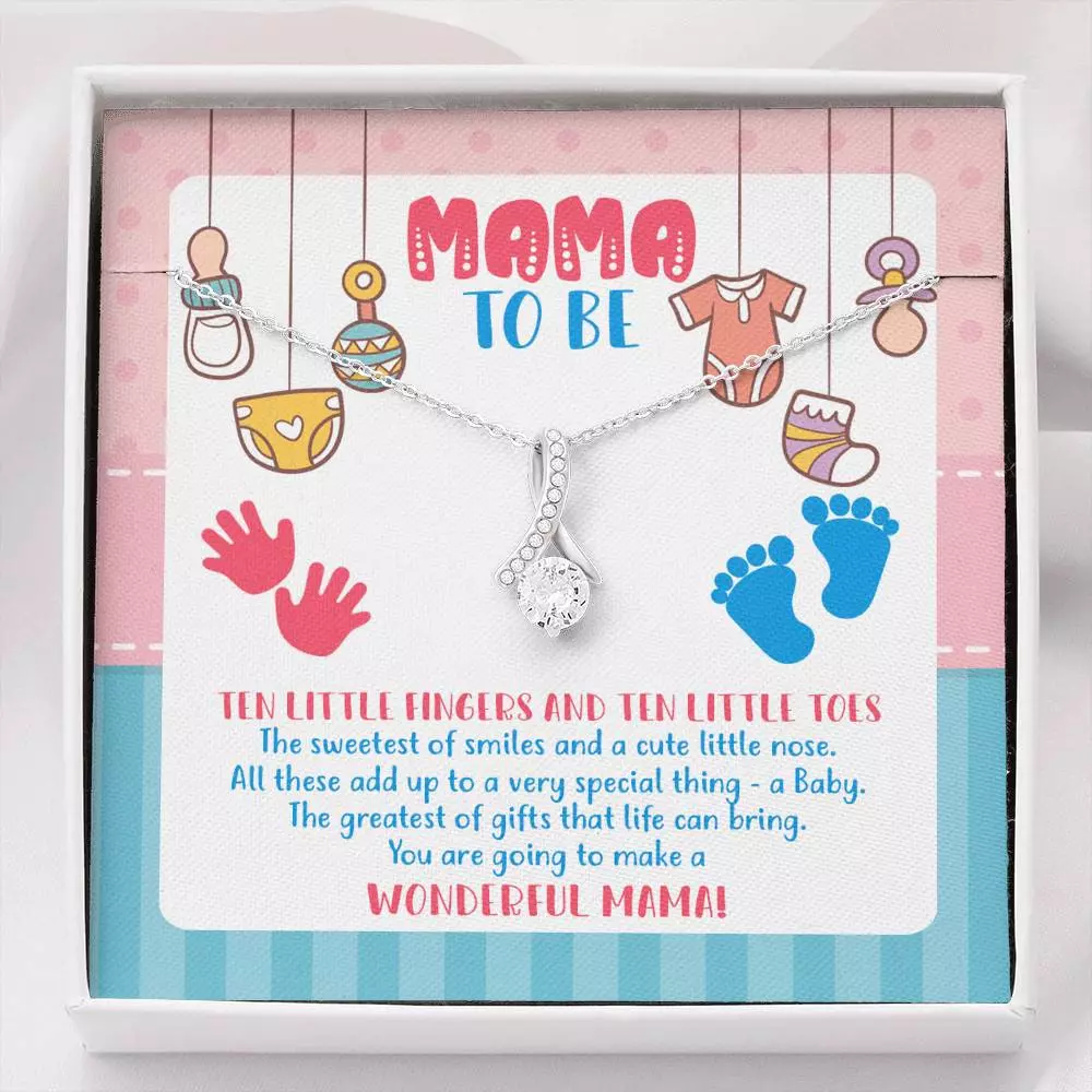 Mama To Be You Are Going To Make A Wonderful Mama Alluring Beauty Necklace - Mother's Day Gift for New Mom - Alluring Beauty Necklace