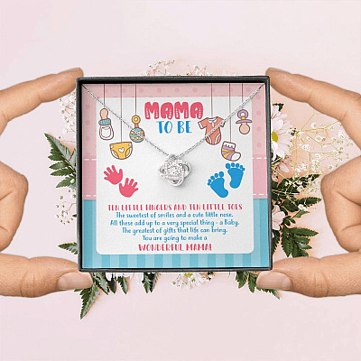 Mama To Be You Are Going To Make A Wonderful Mama Love Knot Necklace - Mother's Day Gift for New Mom