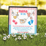 Mama To Be You Are Going To Make A Wonderful Mama Interlocking Hearts Pendant Necklace - New Mom Gifts