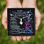 My Dear Granddaughter I Love You Always And Forever Alluring Beauty Necklace - Cute Granddaughter Gifts