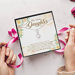 My Dear Daughter You Are Brave I Love You with All My Heart Alluring Beauty Necklace