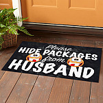 4O. Hide Packages Husband Doormat mockup 1