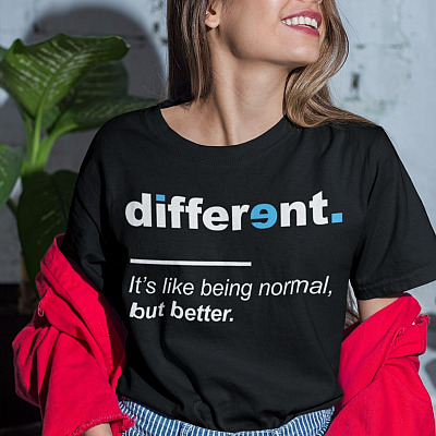 Alternative view of Different It's Like Being Normal but Better T-Shirt - Autism Shirt