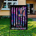 8VT. 9-11 Never Forget Garden Flag Mockup 3