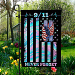 1O. 911 Never Forget-30x40 side1 Garden Flag Mockup 5