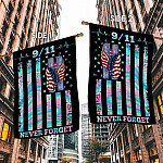 1O. 911 Never Forget-30x40 side1 House Flag Mockup 2 Side-1
