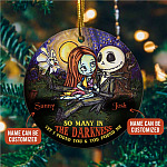 Personalized Name so Many in The Darkness yet I Found You Jack Skellington Decorative Christmas Ornament