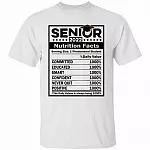 Senior 2022 White Shirt, White, Unisex T-Shirt Senior 2022 White Shirt, White, Unisex T-Shirt