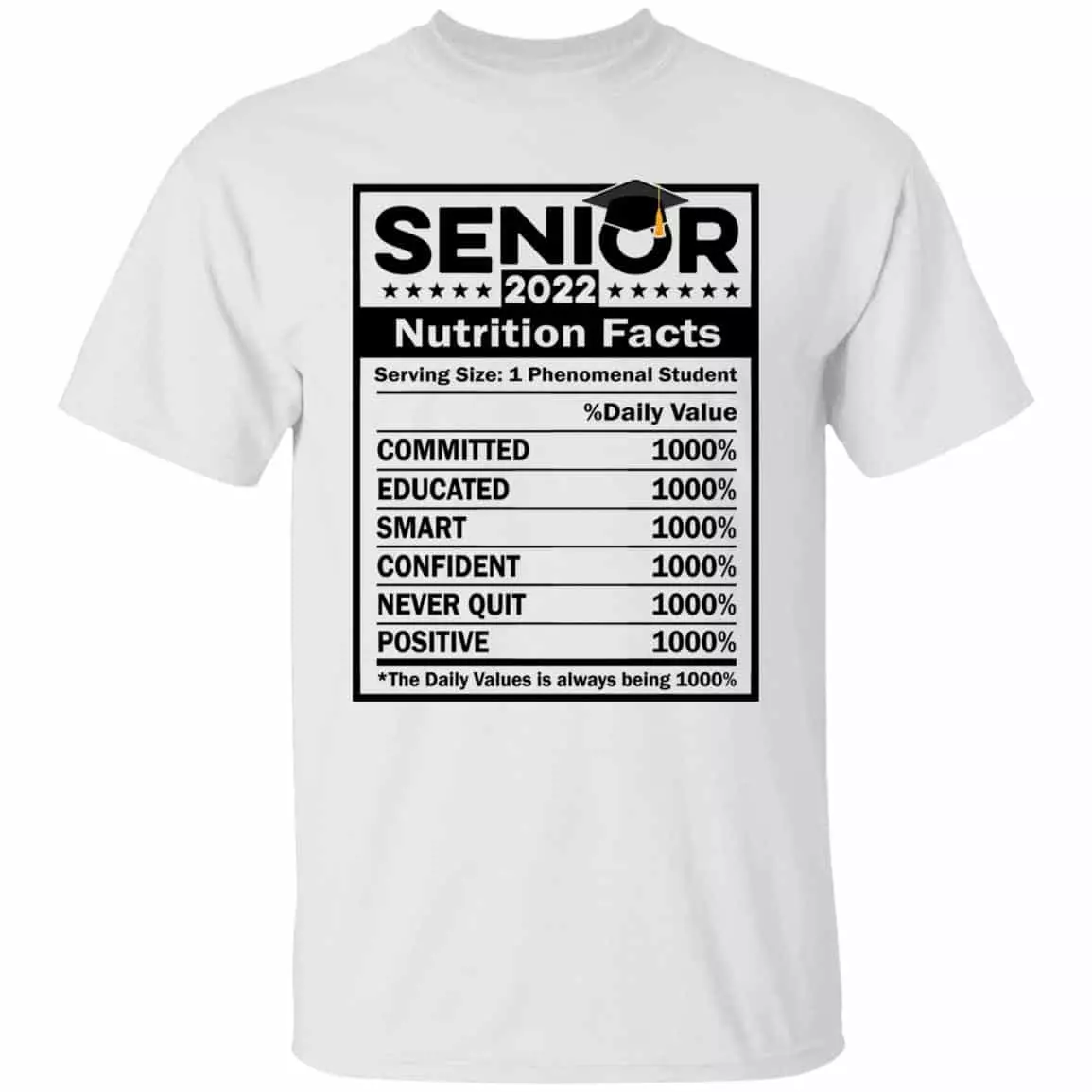 Senior 2022 White Shirt, White, Unisex T-Shirt Senior 2022 White Shirt, White, Unisex T-Shirt