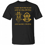 I Like Motorcycle Shirt, Black, Unisex T-Shirt