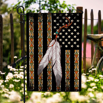 Native American Garden Flag - Native American Pattern House Flag - Wall Flag