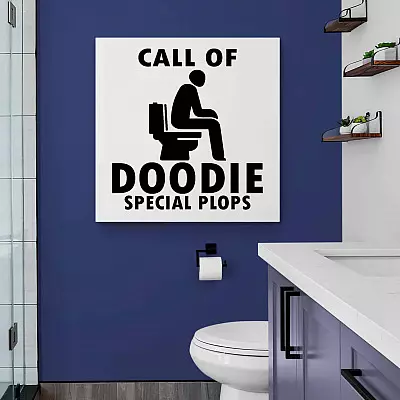 Alternative view of Call Of Doodie Special Plops Framed Canvas Prints - Unframed Poster - Toilet Wall Decor Funny