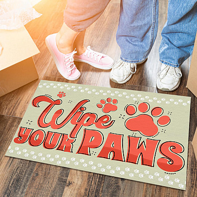 Best Doormat for Dogs Wipe Your Paws Outdoor Indoor Mat - Funny Dog Doormat