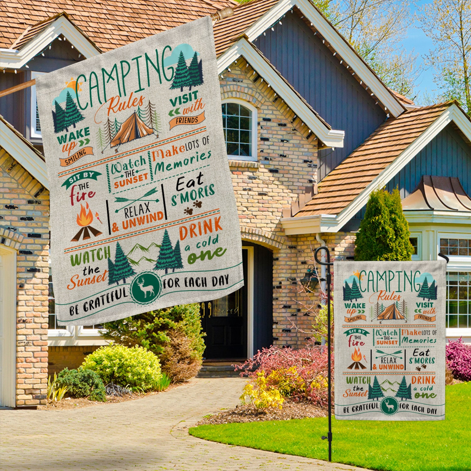 3MH. Flag Camping 30X40 Garden & House Mockup 3