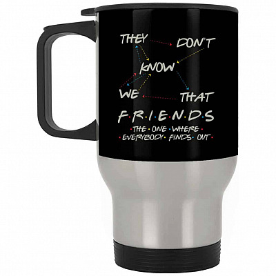 14 oz. Silver Travel Mug