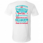 Caregiver Shirt, White, V-Neck T-Shirt Caregiver Shirt, White, V-Neck T-Shirt