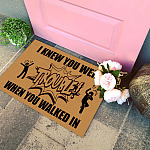 11Th. Trouble When You Walked In Doormat mockup 4