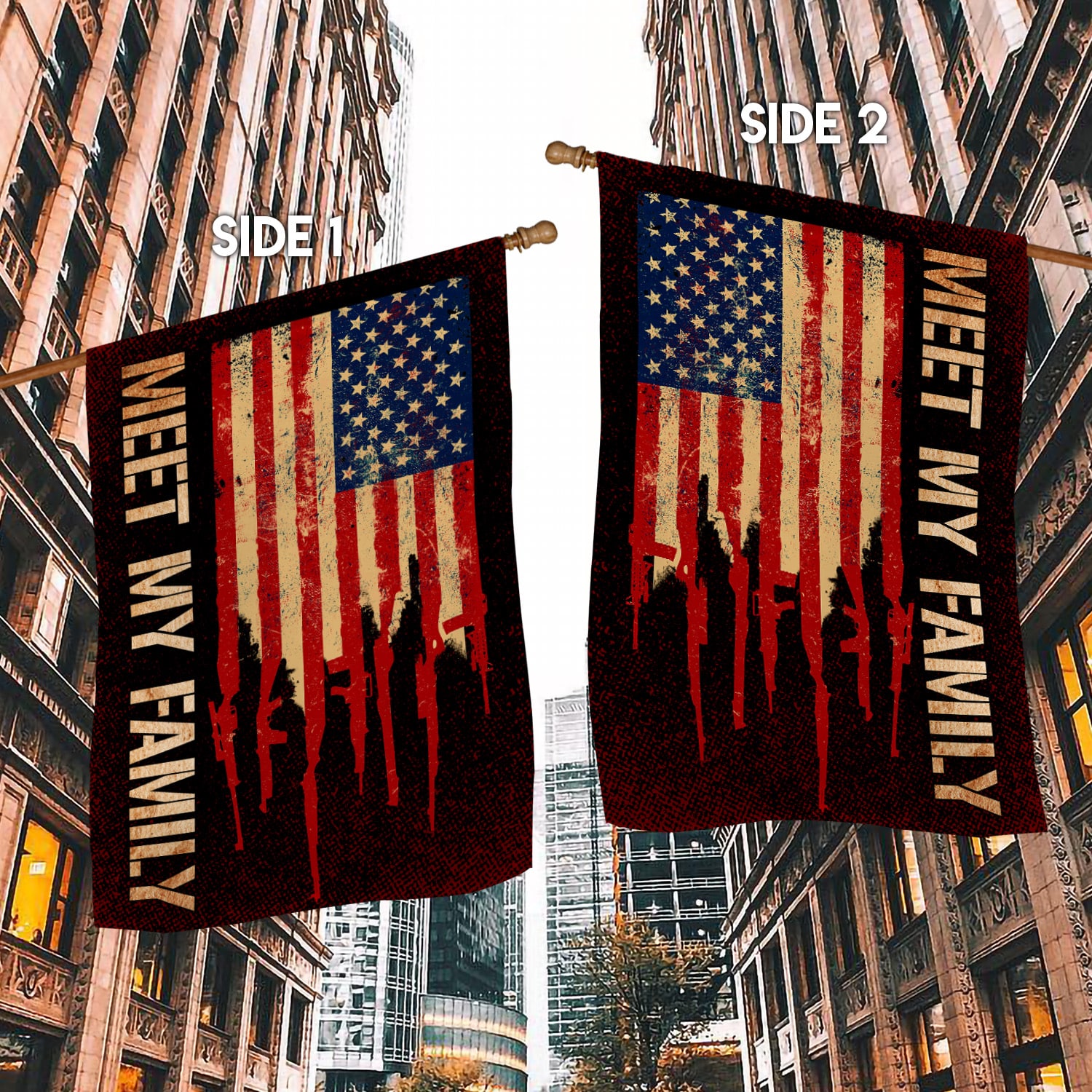 Meet My Family Gun Flag 6